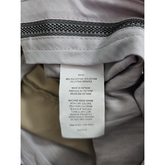 PGATOU ~Men 40×32~Beige/Khaki Flat Front Golf Ultimate Pant Comfort Closure NWT - Picture 9 of 10